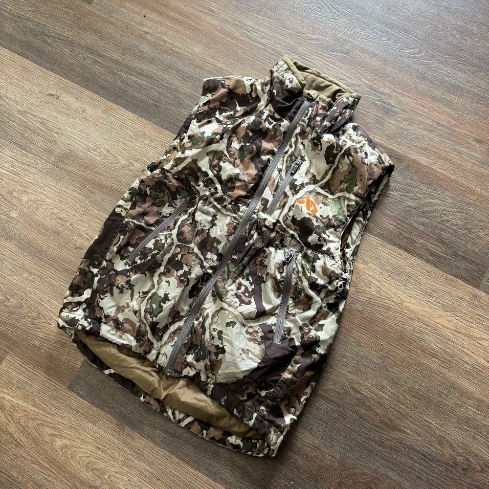 First Lite Uncompahgre Puffy‎ Vest Fusion Camo Men's Sz Small